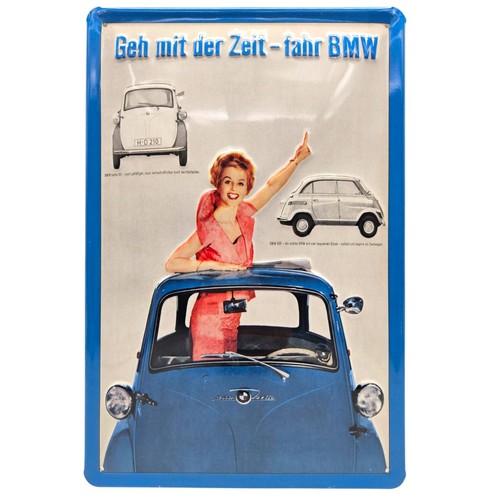 Blechschild bmw isetta geh - isetta,