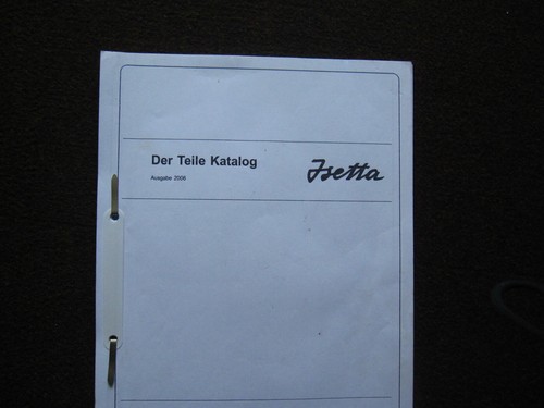 Bmw isetta teilekatalog - bmw,