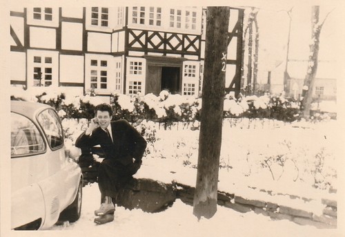 Vintage foto junger mann mit - foto,