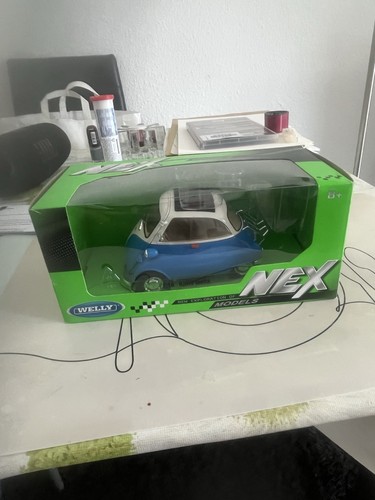 Modellauto bmw isetta - bmw, blau