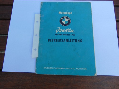 Bmw isetta betriebsanleitung - ,